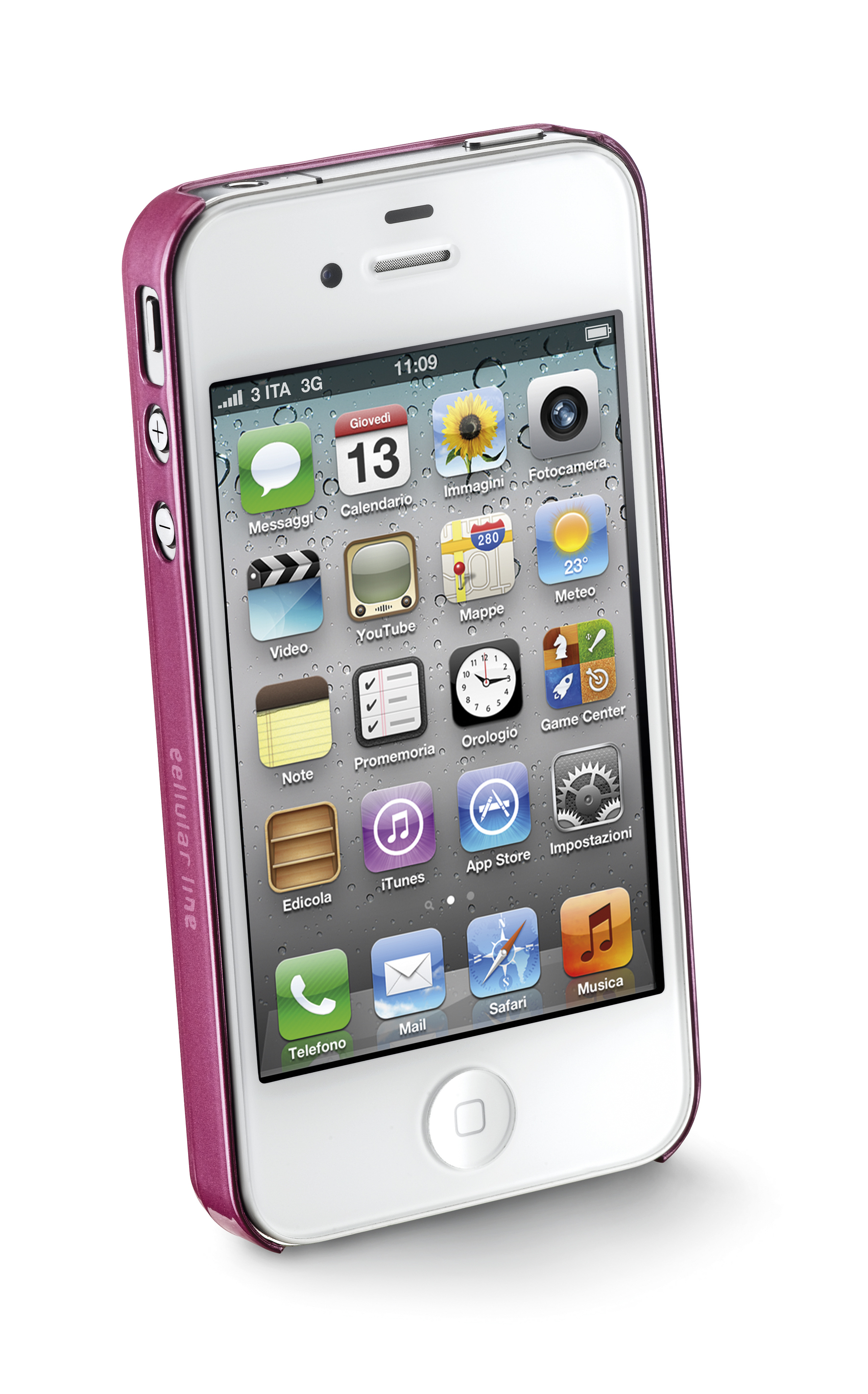 Cellularline BLINGCIPHONE4SP mobile phone case Cover Pink – image 3