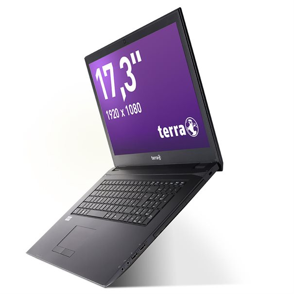 TERRA MOBILE 1715V Intel® Core™ i5 i5-8250U Laptop 43.9 cm (17.3") Full HD 8 GB DDR4-SDRAM 240 GB SSD NVIDIA® GeForce® MX150 Windows 10 Pro Grey – image 1