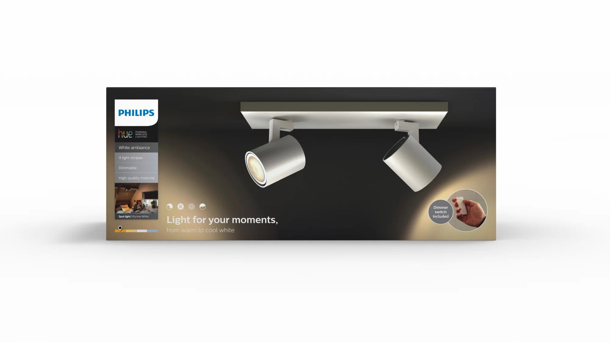 Philips by Signify Philips Hue White ambience Runner double spotlight – image 3