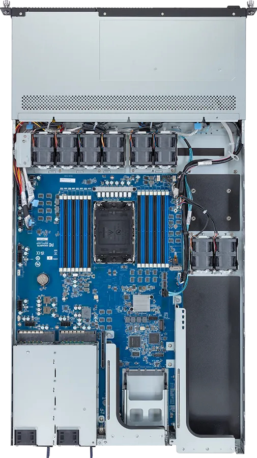 GIGABYTE R163-SG0-AAC1 LGA 4677 (Socket E) Rack (1U) Black, Steel – image 3