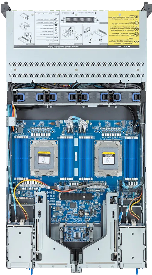 GIGABYTE R283-Z92-AAJ3 LGA 6096 Rack (2U) Black, Steel – image 3