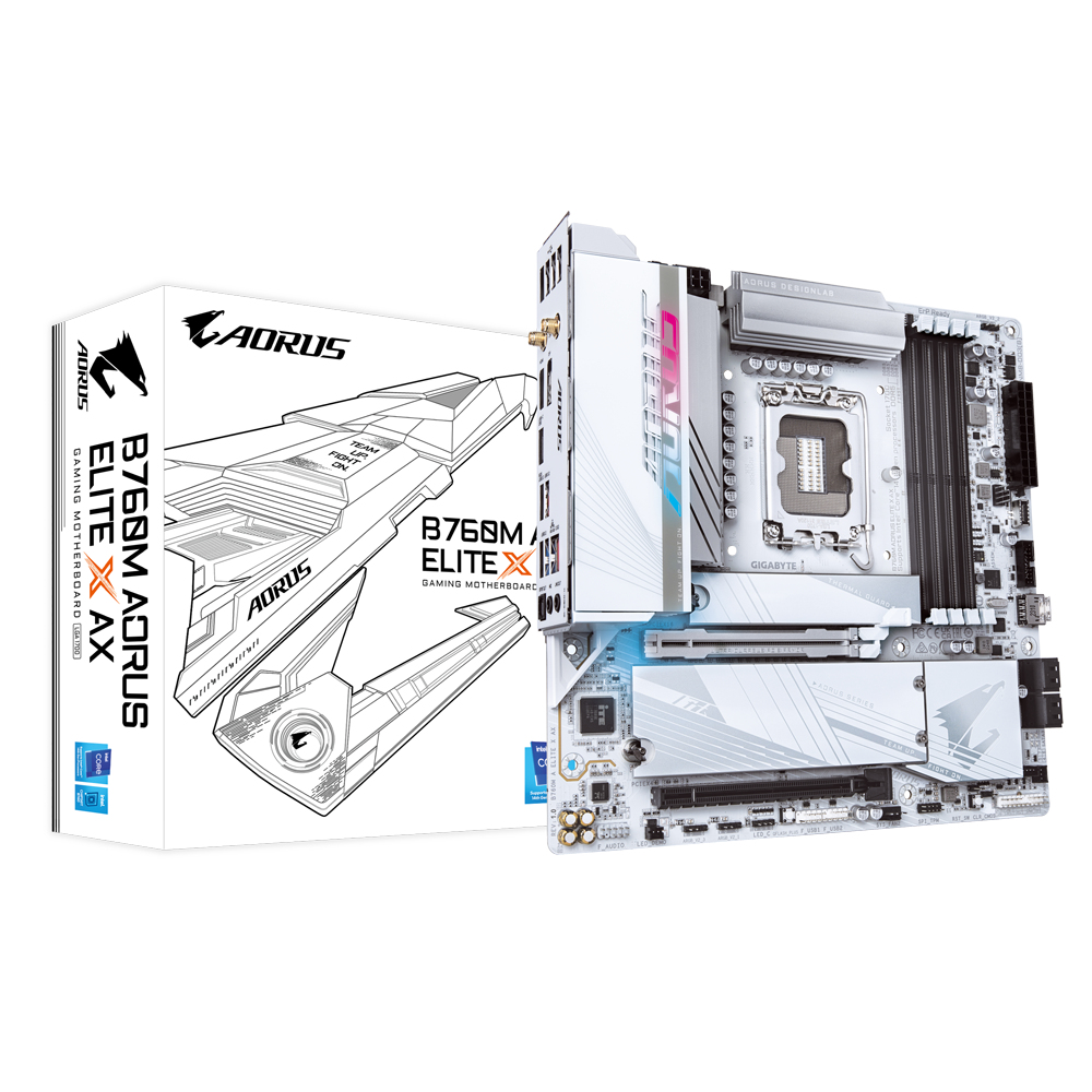 GIGABYTE B760M AORUS ELITE X AX – image 1