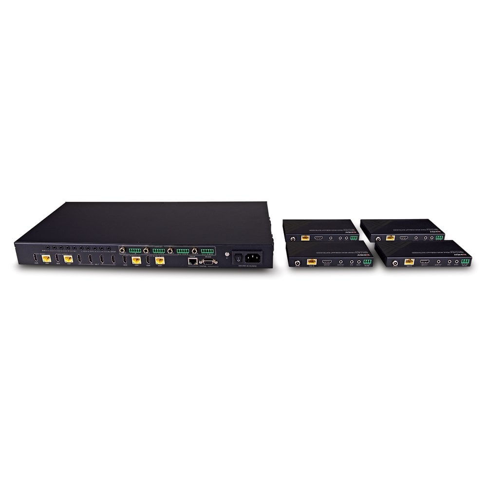 Lindy 150m Cat.6 4x4 HDMI 4K60 HDBaseT Matrix Extender – image 4
