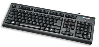 Manhattan 176439 keyboard Office USB Black – image 3