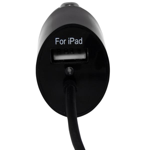 StarTech.com Dual-Port Car Charger with Lightning Cable and USB 2.0 Port - Black – image 3