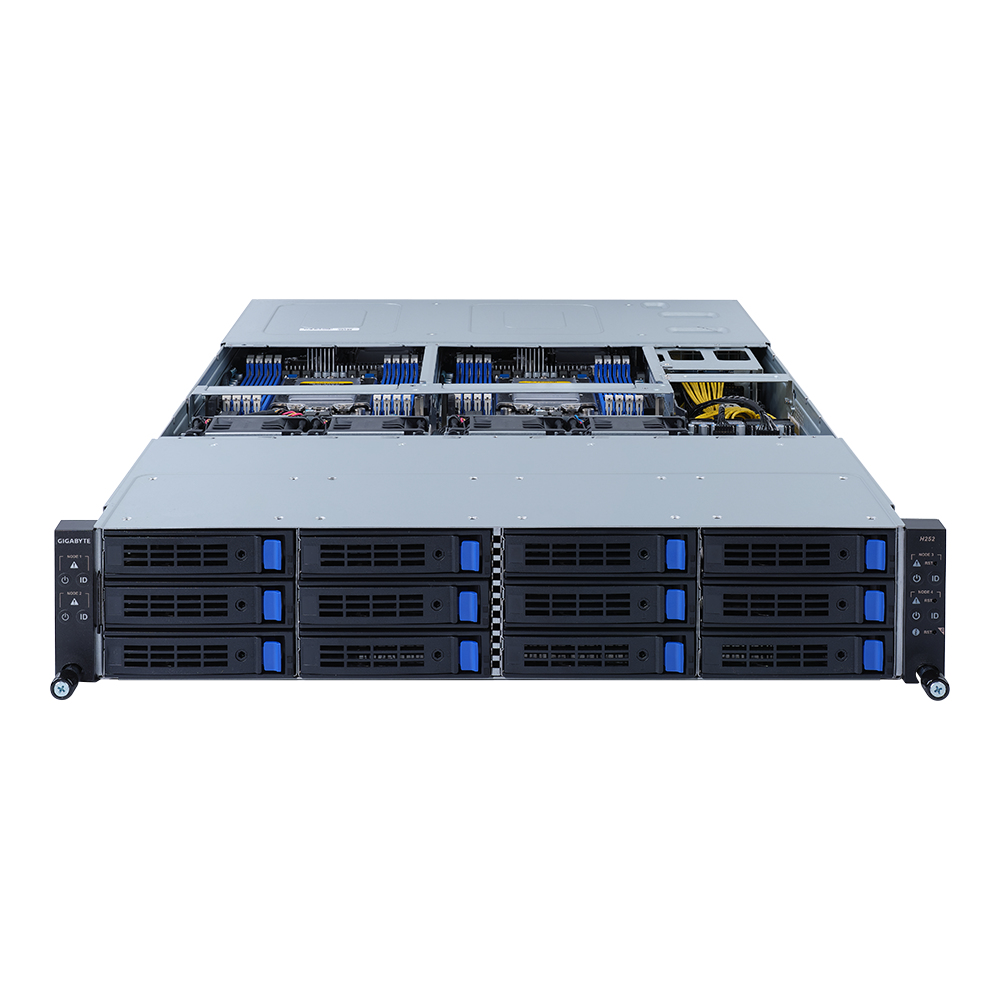GIGABYTE H252-3C0 Intel C621A LGA 4189 Rack (2U) Black – image 3