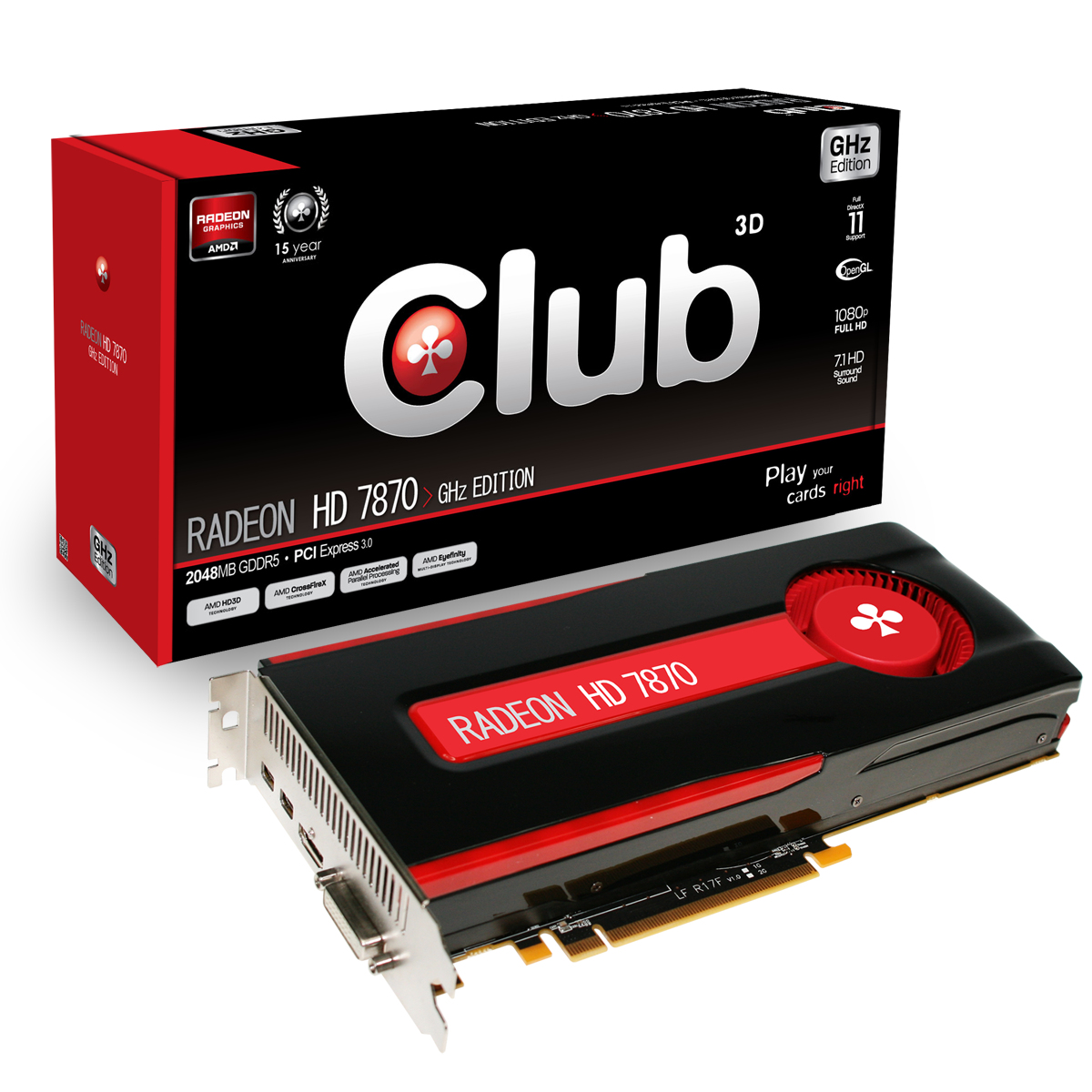 CLUB3D CGAX-7876 graphics card AMD Radeon HD7870