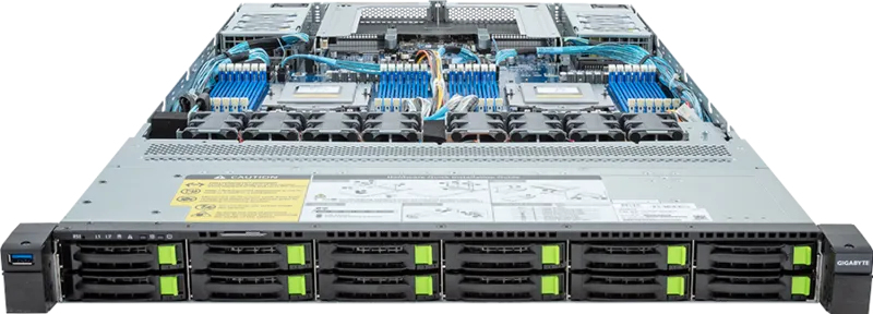 GIGABYTE R183-Z92-AAV1 LGA 6096 Rack (1U) Black, Steel – image 2