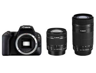 Canon Kiss X9 + EF-S 18-55mm IS STM + EF-S 55-250mm IS STM