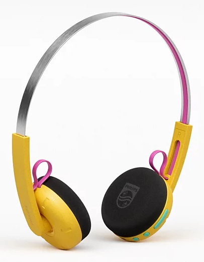 Philips TAMS1YL/00 headphones/headset Wired & Wireless Head-band Calls/Music USB Type-C Bluetooth Yellow – image 2