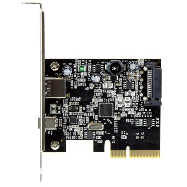 StarTech.com Discontinued and replaced by PEXUSB311AC3 - Dual Port USB 3.1 Card - 1x USB-C - 1x USB-A - 10Gbps per port - Expansion Card - USB 3.1 PCI-E Card - – image 2