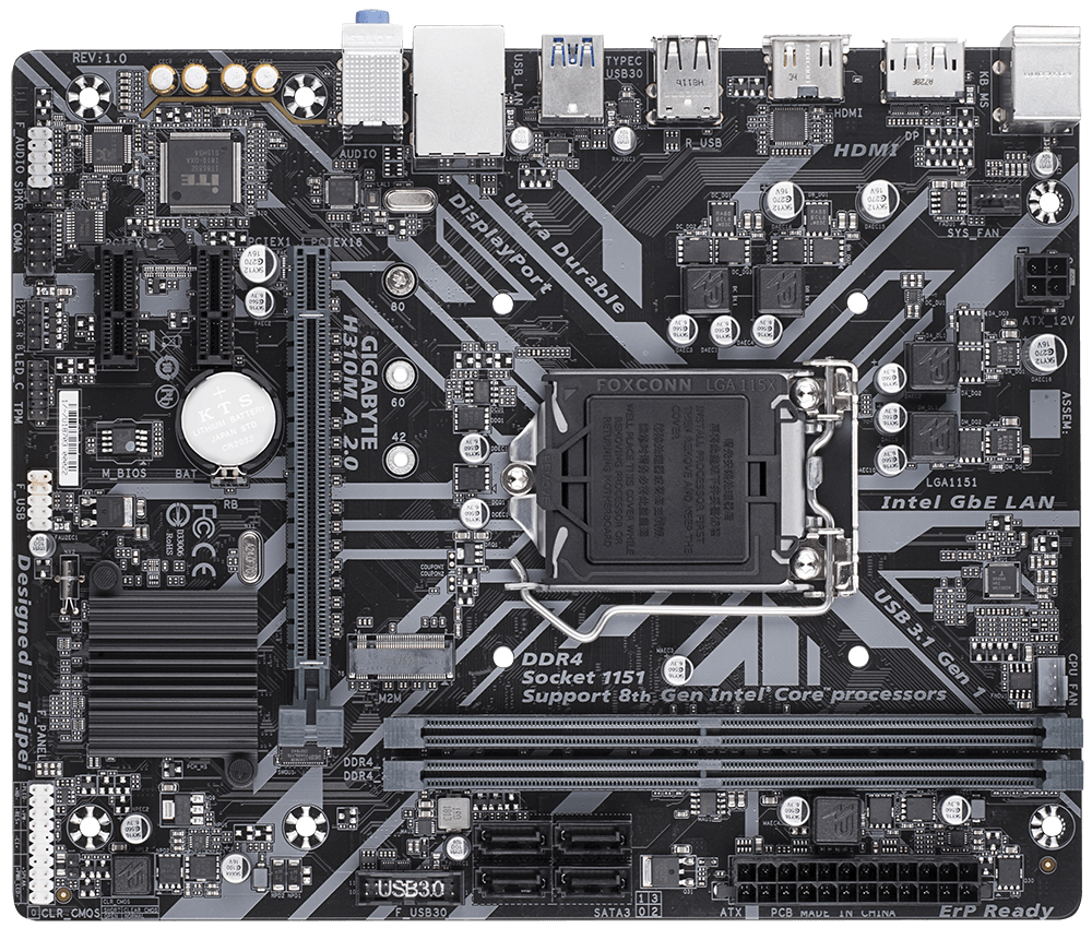 GIGABYTE H310M A 2.0 (rev. 1.0) – image 2