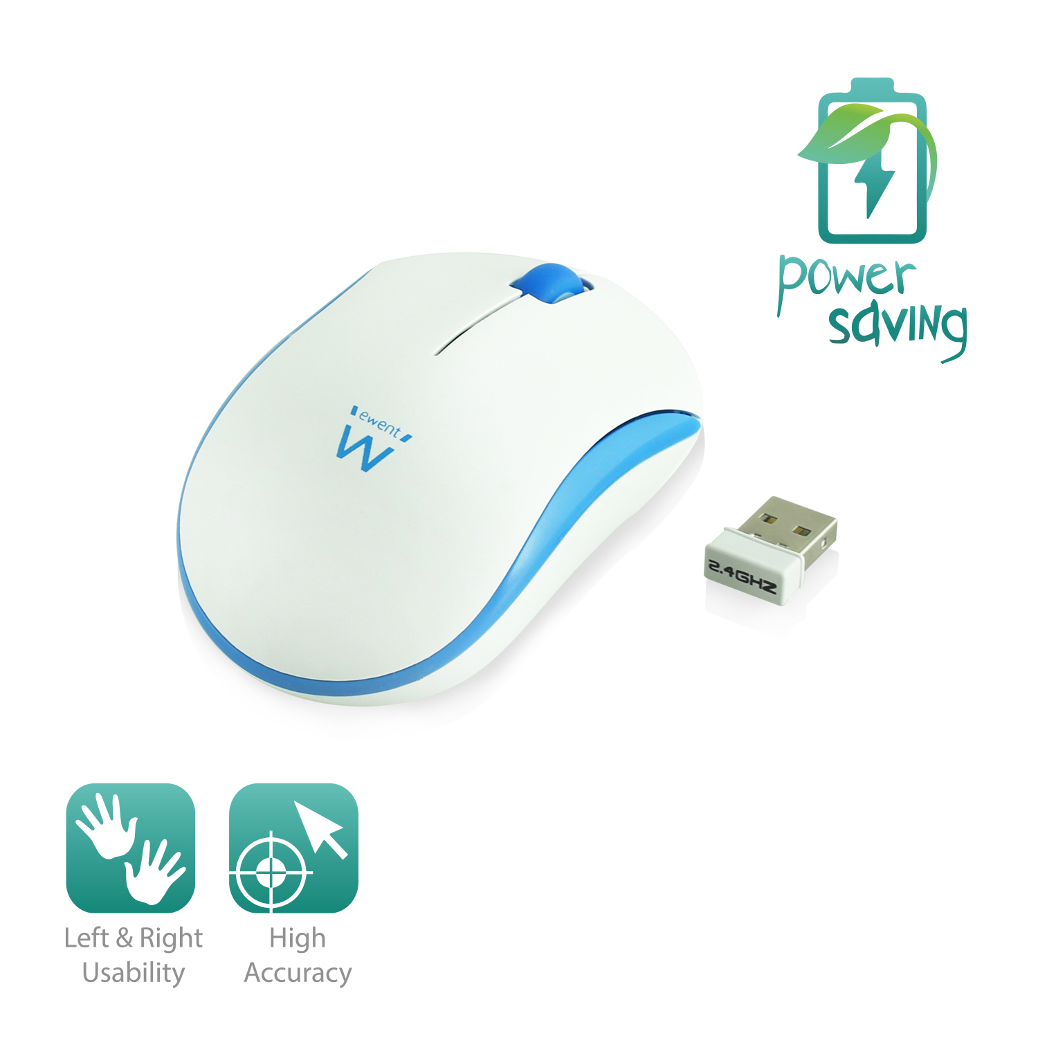 Ewent EW3210 mouse Office Ambidextrous RF Wireless Optical 1000 DPI – image 2