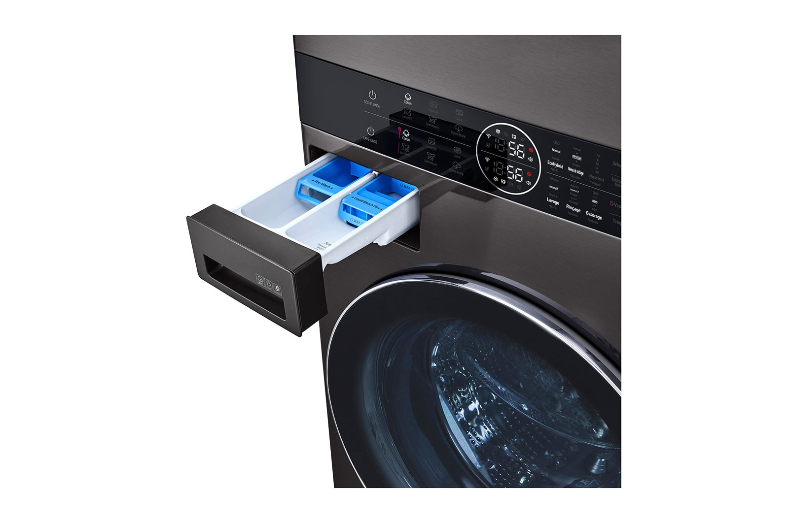 LG F761TOWERB washer dryer Freestanding Front-load Chrome – image 7
