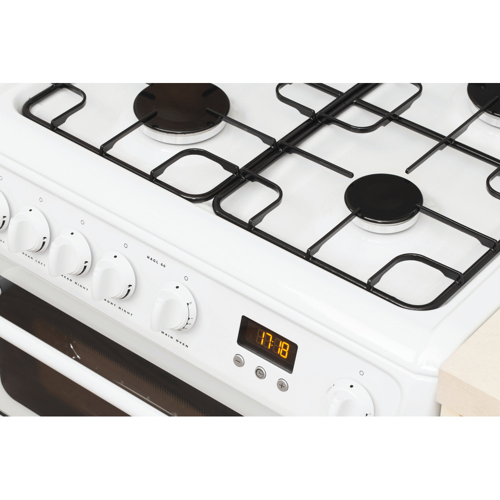 Hotpoint HAGL60P cooker Freestanding cooker Gas White – image 4