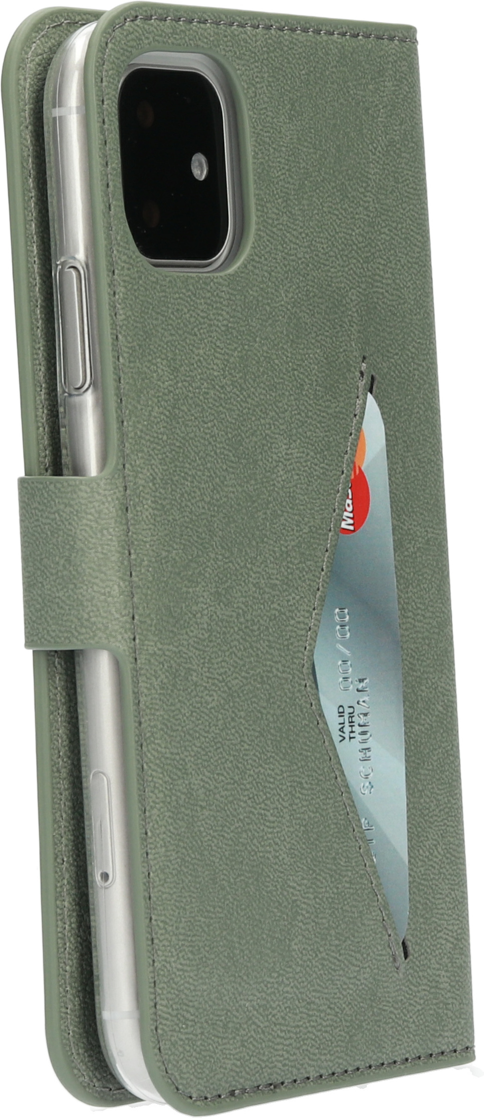 Mobiparts Classic Wallet Case iPhone 11 Stone Green – image 4