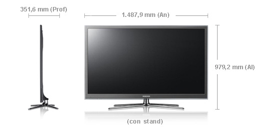 Samsung PS64D8000 162.6 cm (64") Full HD Wi-Fi Black, Silver – image 6