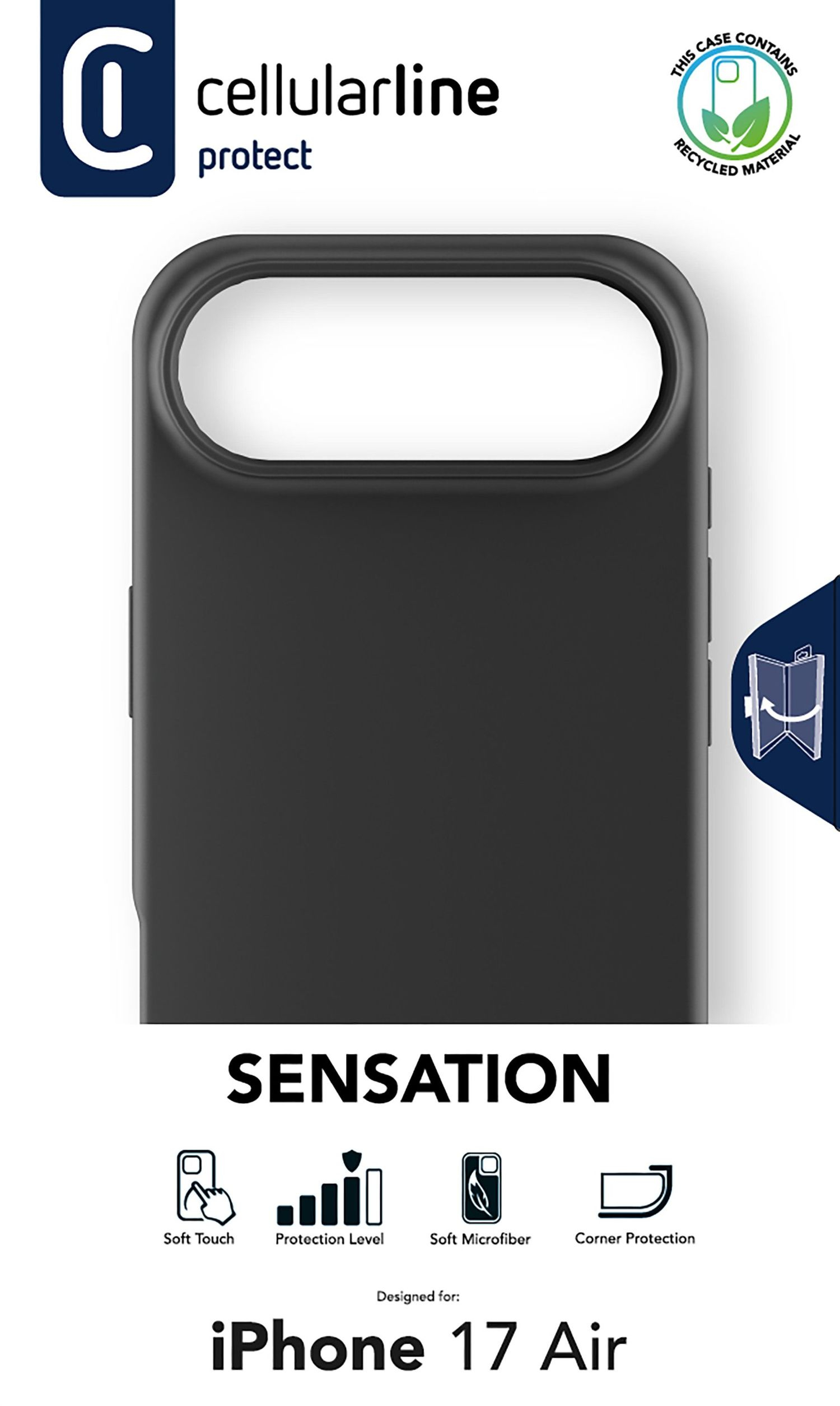 Sensation - iPhone Air Ultrasofte Silikonhülle mit Soft-Touch-Oberfläche, perfekt um jedes Detail des iPhone Air elegant und komfortabel zu schützen.