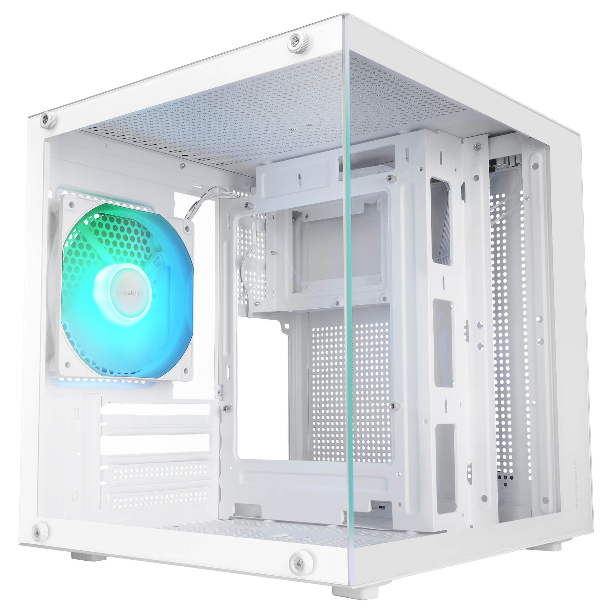 Mars Gaming MC-CUBEW computer case Mini Tower White
