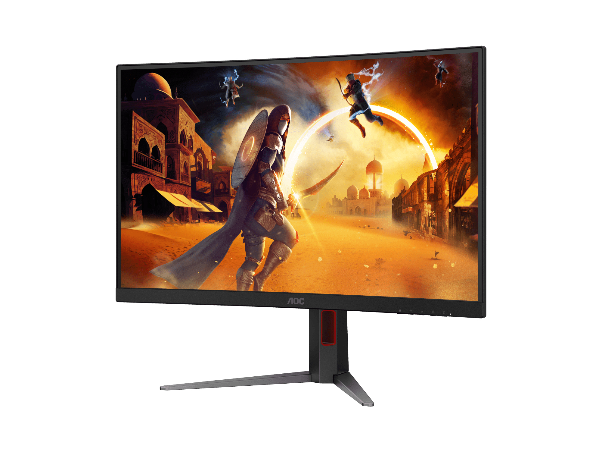 AOC CQ27G4 computer monitor 68.6 cm (27″) 2560 x 1440 pixels Quad HD Black, Red image 3