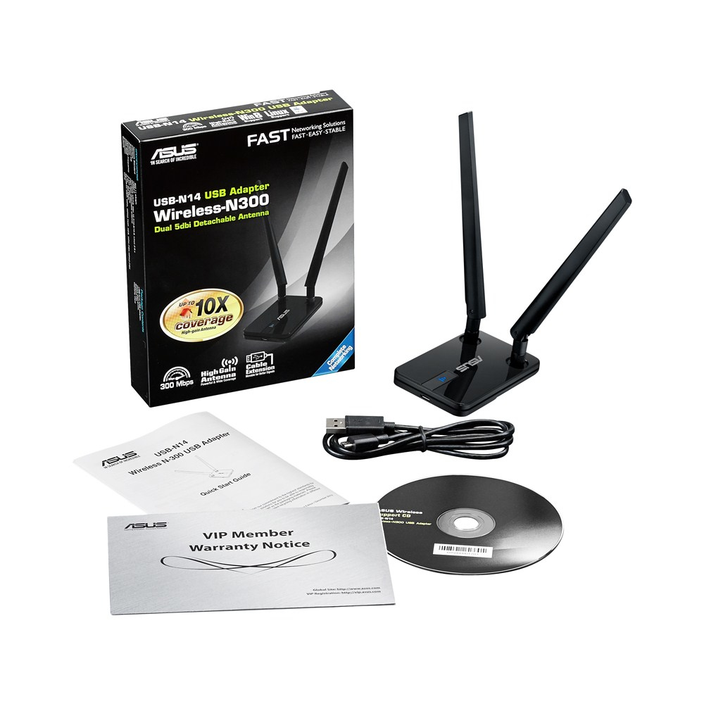 ASUS USB-N14 WLAN 300 Mbit/s – image 9