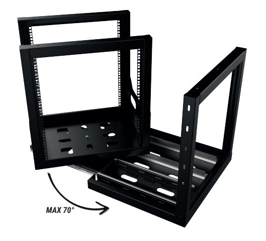 Lanview LVR12USRL-BL rack cabinet 12U Black – image 3