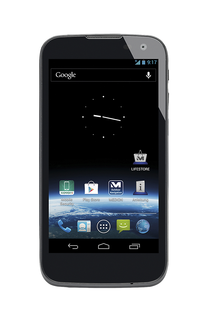 MEDION LIFE X4701 11.9 cm (4.7") Single SIM Android 4.1 3G 1 GB 8 GB 2000 mAh Black – image 1