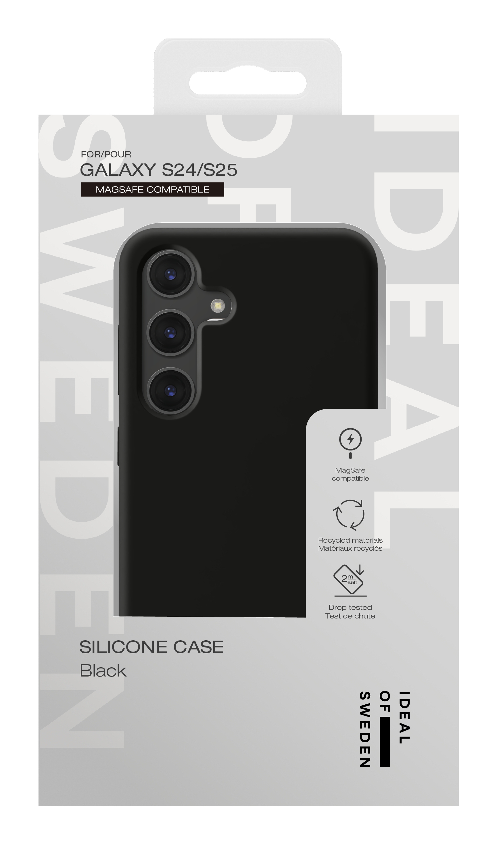 iDeal of Sweden Silicone Case MagSafe Galaxy S24 / S25 Black – image 4