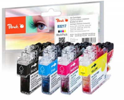 Peach PI500-238 Sort, Cyan, Magenta, Gul 550 sider Blæk