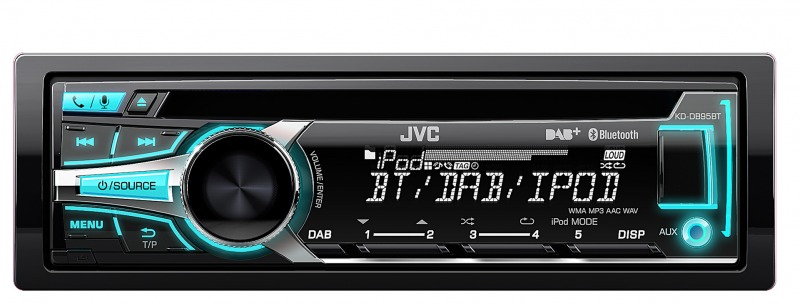 JVC KD-DB95BTE car media receiver Black Bluetooth