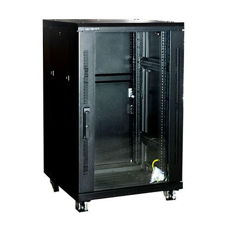 Lanview LVR243002 rack cabinet 18U Freestanding rack Black