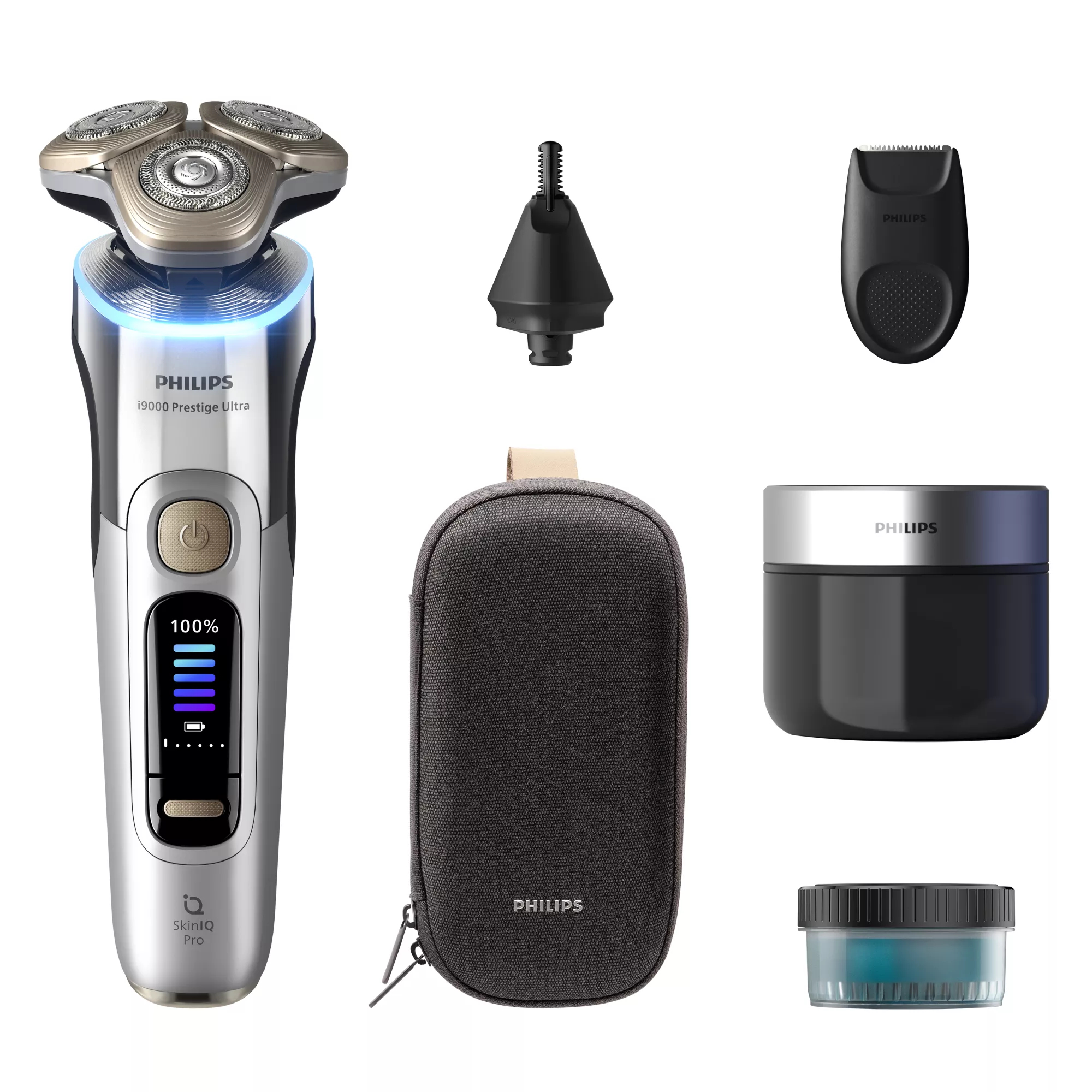 Philips Series i9000 Prestige Ultra XP9404/26 men's shaver Rotation shaver Trimmer Chrome