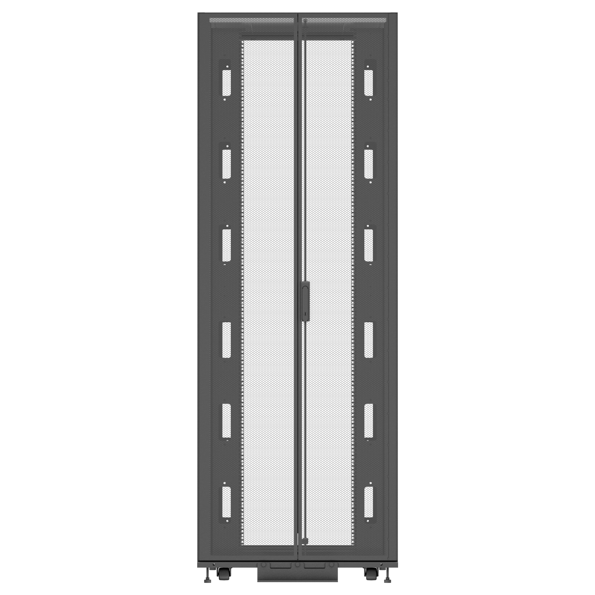 Vertiv VR3157 rack cabinet 48U Freestanding rack Black, Transparent – image 3