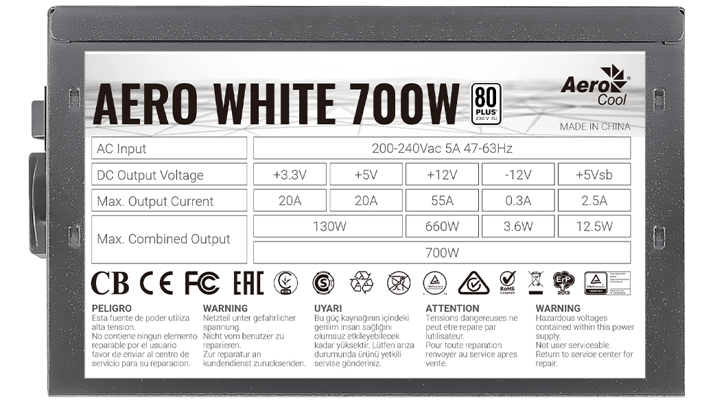 Aerocool AERO WHITE 700W – image 7