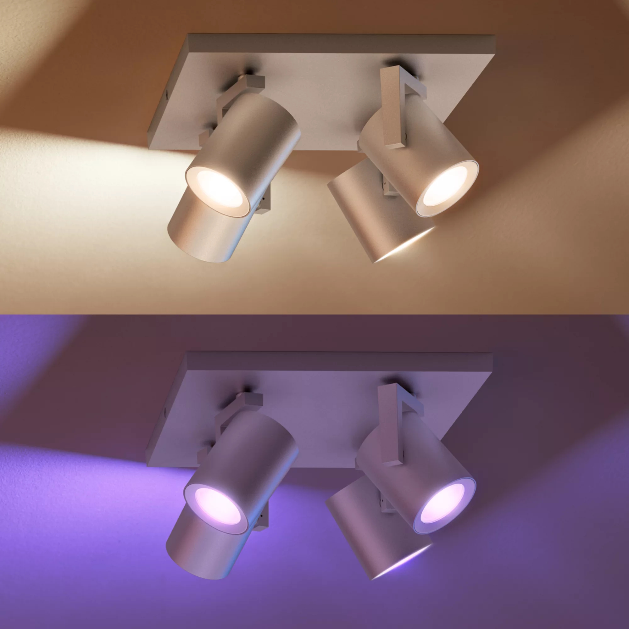 Philips by Signify Philips Hue White and colour ambience Argenta quadruple spotlight – image 4