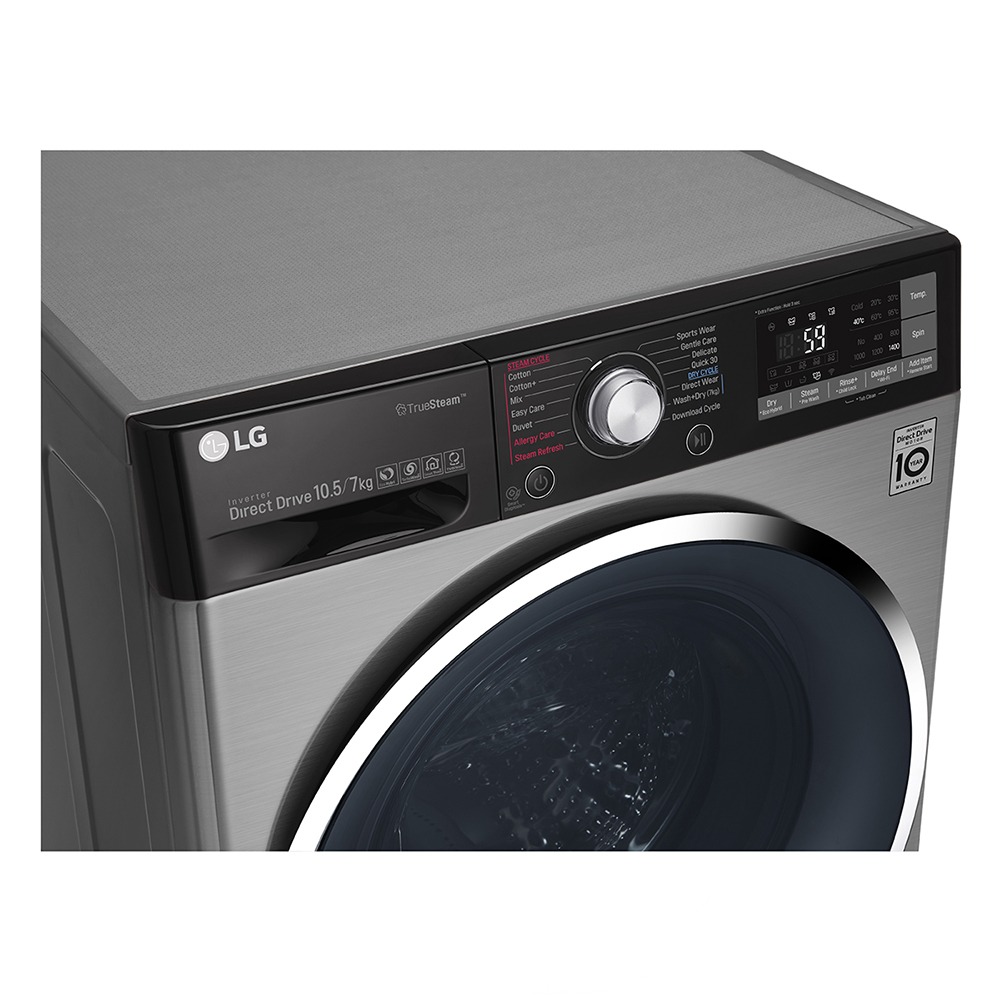 LG F4J9VHP2TD washer dryer Freestanding Front-load Grey – image 6