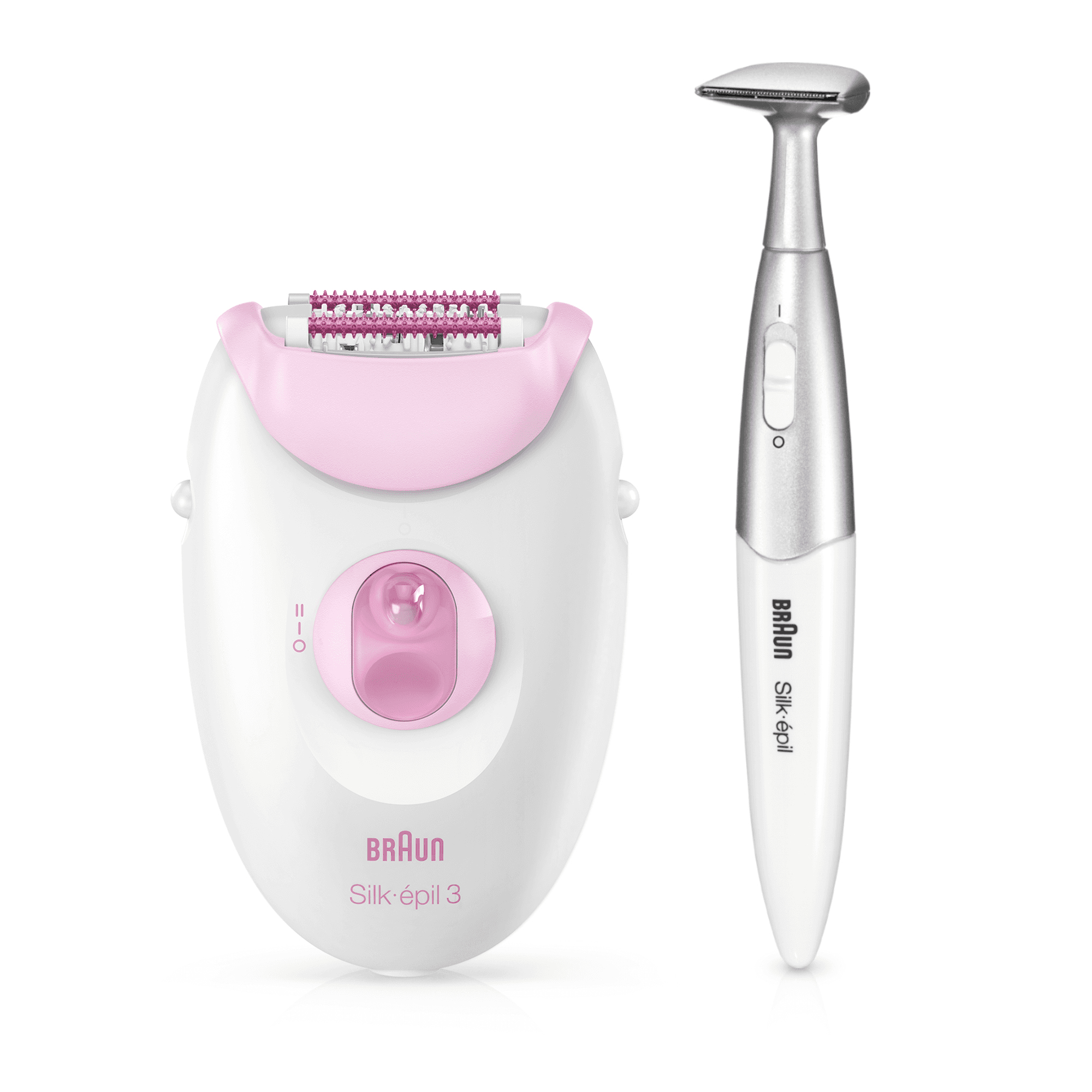Braun Silk-épil 3 81647009 epilator 20 tweezers White, Rose – image 1