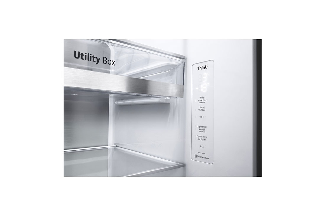 LG GC-X257CQFS side-by-side refrigerator Freestanding – image 8