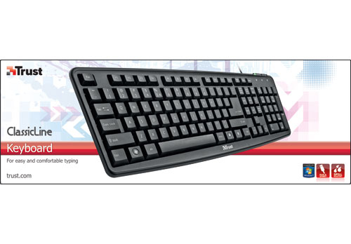 Trust 17195 keyboard Home USB QWERTY Black – image 2