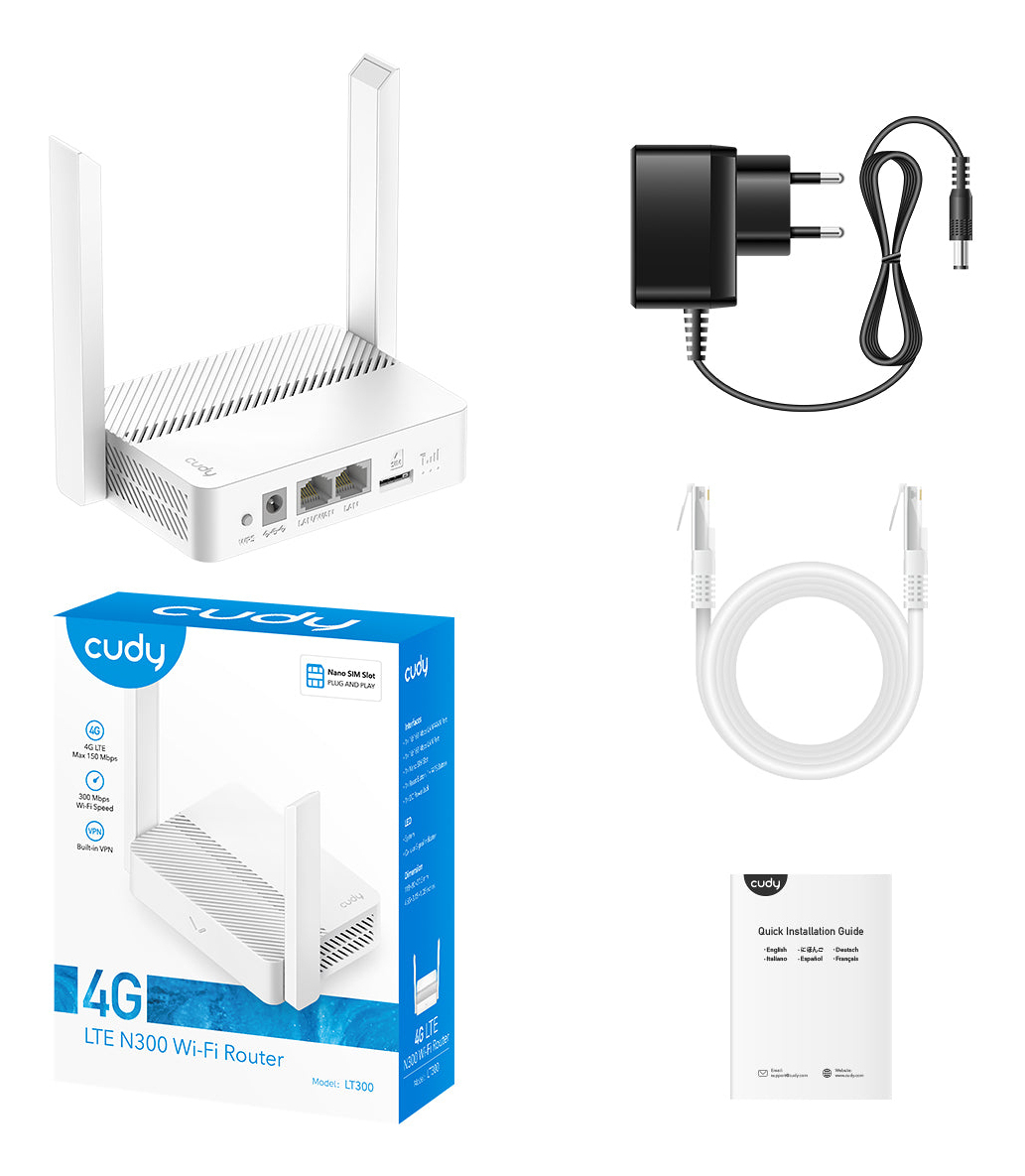 Cudy LT300 wireless router Fast Ethernet Single-band (2.4 GHz) – image 4