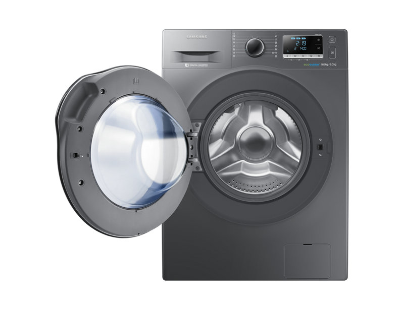 Samsung WD90J6400AX washer dryer Freestanding Front-load Stainless steel – image 2