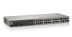 LevelOne GEL-2870 network switch Managed L2 Black – image 1