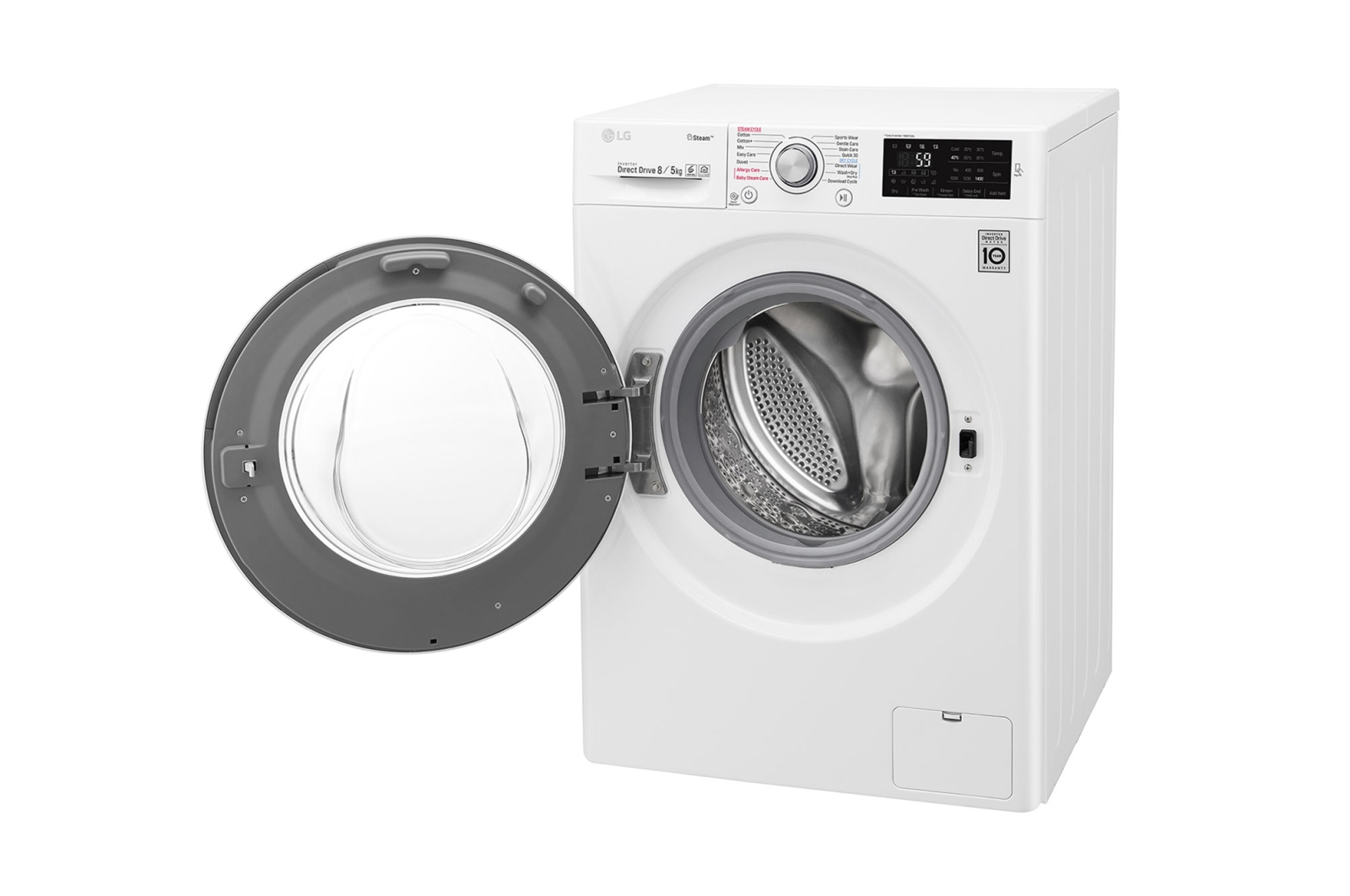 LG W5J6TG1W washer dryer Freestanding Front-load White – image 7