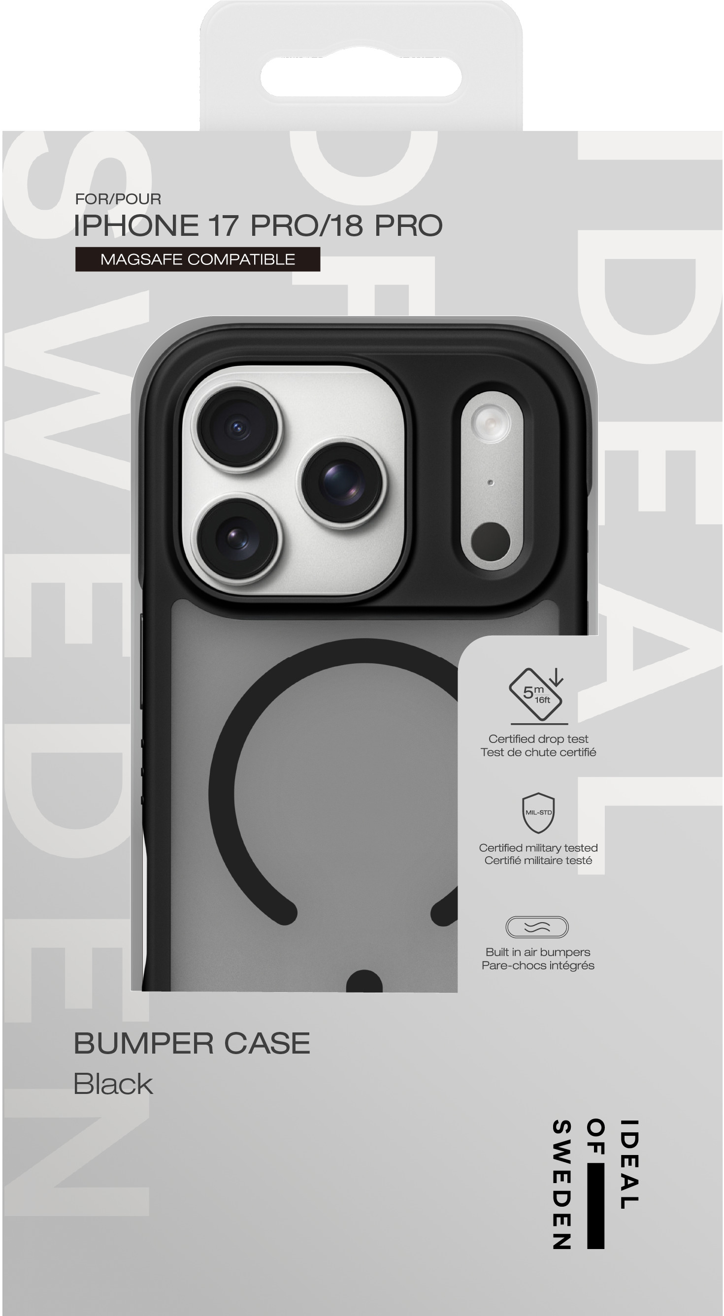 iDeal of Sweden Ideal Bumper Case MagSafe iPhone 17 Pro / 18 Pro Black – image 4