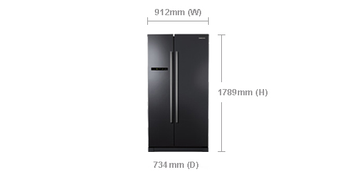 Samsung RSA1NHMH side-by-side refrigerator – image 2