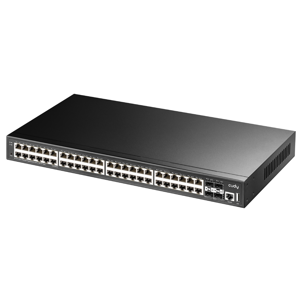 Cudy GS5048S4 network switch Managed L3 Gigabit Ethernet (10/100/1000) Black – image 2