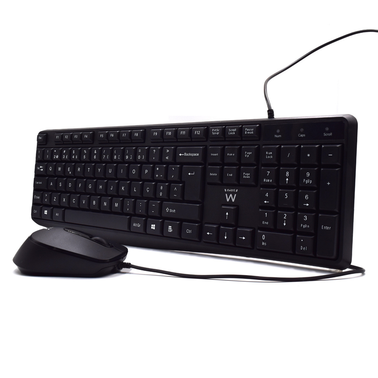 Ewent EW3007 keyboard Mouse included Office USB QWERTY Portuguese Black – image 2