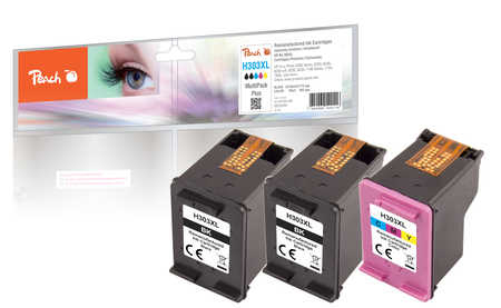 Peach PI300-898 ink cartridge 3 pc(s) Compatible High (XL) Yield Black, Cyan, Magenta, Yellow