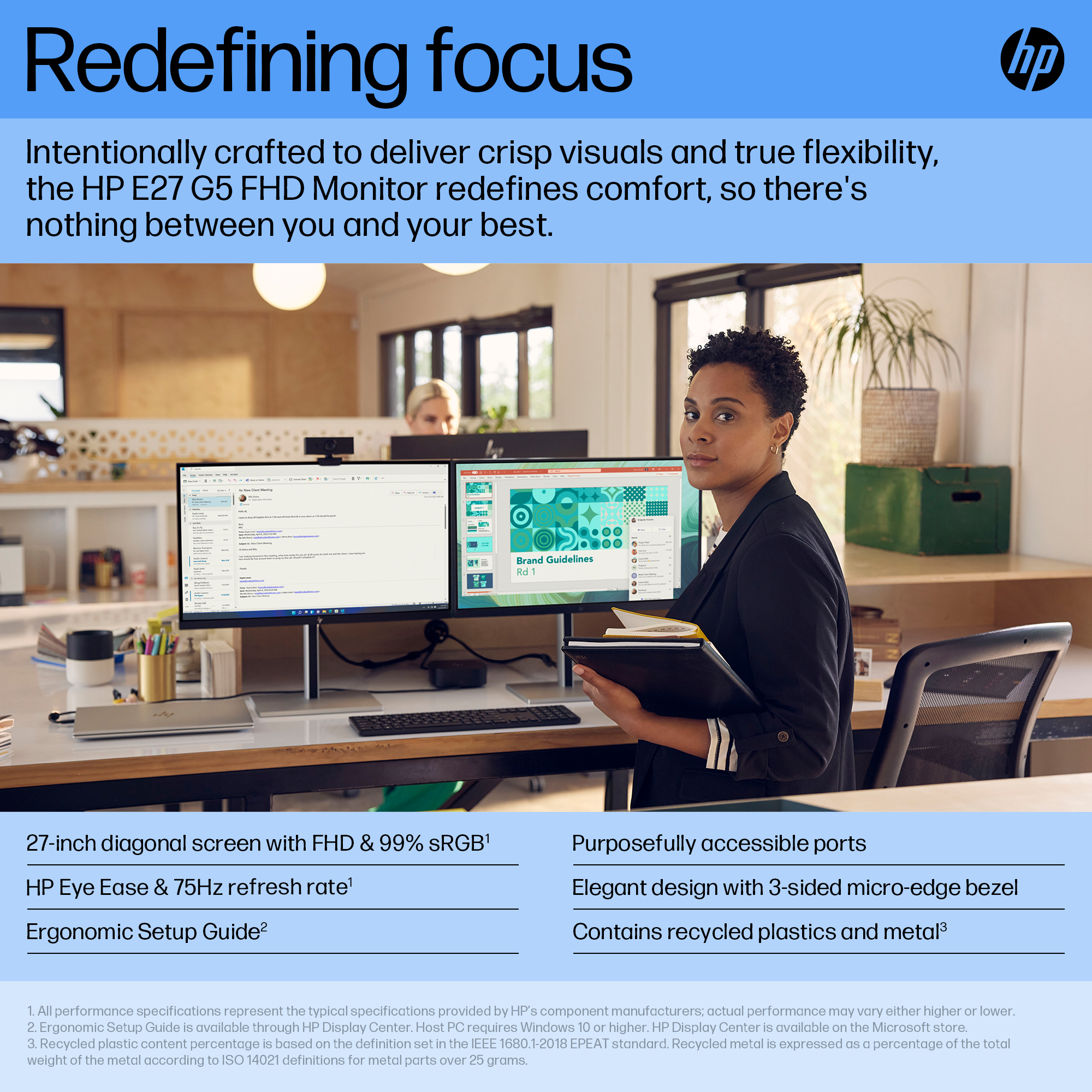 HP E27 G5 FHD Monitor – image 7