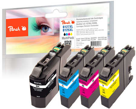 Peach 317215 ink cartridge 4 pc(s) Compatible High (XL) Yield Black, Cyan, Magenta, Yellow